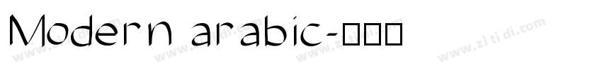Modern arabic字体转换